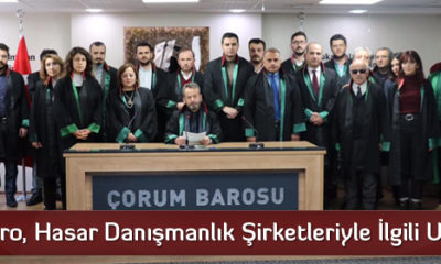 Baro, Hasar Danışmanlık Şirketleriyle İlgili Uyardı