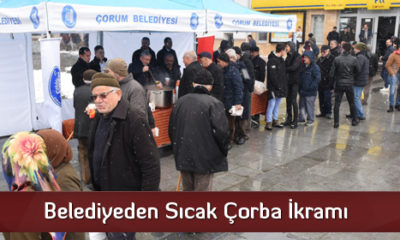 Belediyeden Sıcak Çorba İkramı