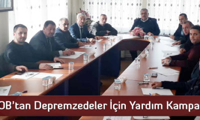 ÇESOB’tan Depremzedeler İçin Yardım Kampanyası