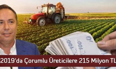 Ceylan  “2019’da Çorumlu Üreticilere 215 Milyon Lira Ödendi”