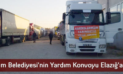 Çorum Belediyesi’nin Yardım Konvoyu Elazığ’a Ulaştı