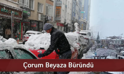 Çorum Beyaza Büründü