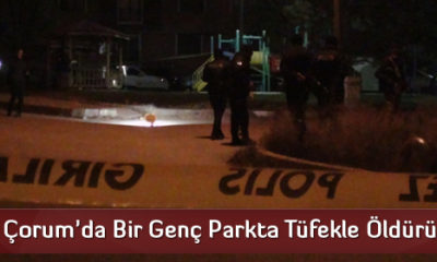 Çorum’da Bir Genç Parkta Tüfekle Öldürüldü