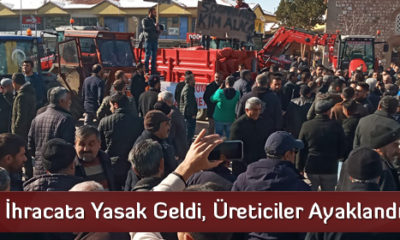 İhracata Yasak Geldi, Üreticiler Ayaklandı