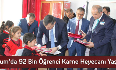 Çorum’da 92 Bin Öğrenci Karne Heyecanı Yaşadı