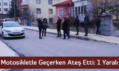 Motosikletle Geçerken Ateş Etti: 1 Yaralı