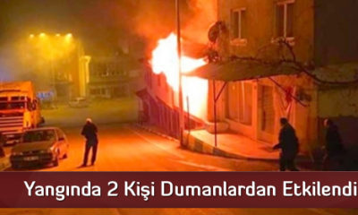 Yangında 2 Kişi Dumanlardan Etkilendi