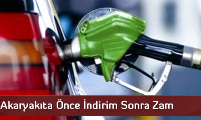 Akaryakıta Önce İndirim Sonra Zam