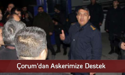 Çorum’dan Askerimize Destek