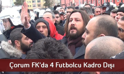 Çorum FK’da 4 Futbolcu Kadro Dışı