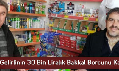Dar Gelirlinin 30 Bin Liralık Bakkal Borcunu Kapattı