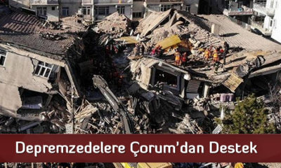 Depremzedelere Çorum’dan Destek