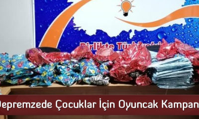 Depremzede Çocuklar İçin Oyuncak Kampanyası