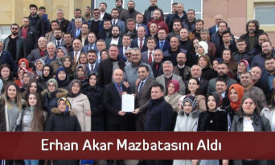 Erhan Akar Mazbatasını Aldı