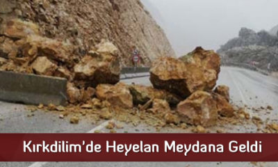 Kırkdilim’de Heyelan Meydana Geldi
