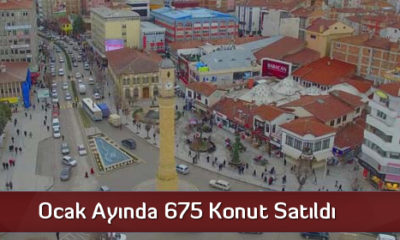 Ocak Ayında 675 Konut Satıldı