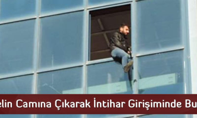 Otelin Camına Çıkarak İntihar Girişiminde Bulundu