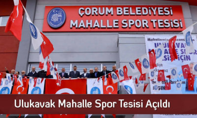 Ulukavak Mahalle Spor Tesisi Açıldı