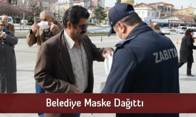 Belediye Maske Dağıttı
