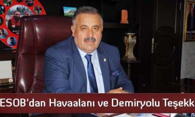 ÇESOB’dan Havaalanı ve Demiryolu Teşekkürü