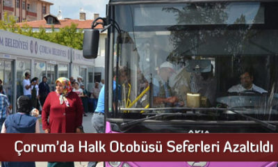 Halk Otobüsü Seferleri Azaltıldı