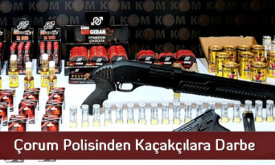 Çorum Polisinden Kaçakçılara Darbe