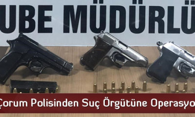 Çorum Polisinden Suç Örgütüne Operasyon