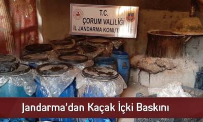 Jandarma’dan Kaçak İçki Baskını