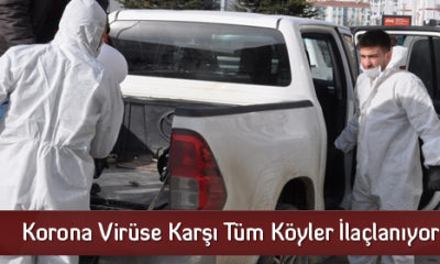 Korona Virüse Karşı Tüm Köyler İlaçlanıyor