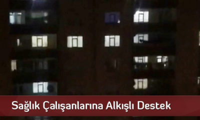 Sağlık Çalışanlarına Alkışlı Destek