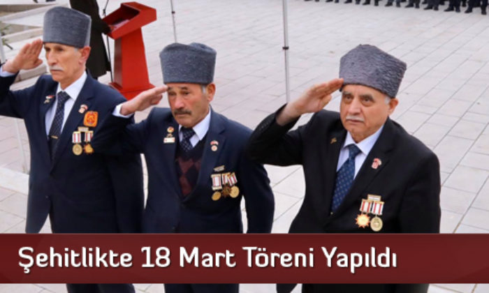 Şehitlikte 18 Mart Töreni Yapıldı
