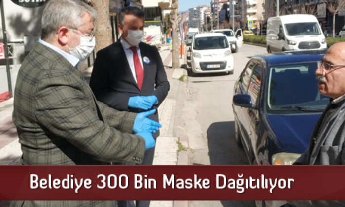 Belediye 300 Bin Maske Dağıtılıyor