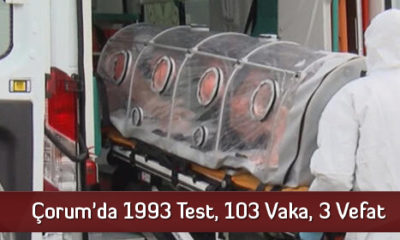 Çorum’da 1993 Test, 103 Vaka, 3 Vefat
