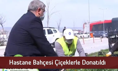 Hastane Bahçesi Çiçeklerle Donatıldı
