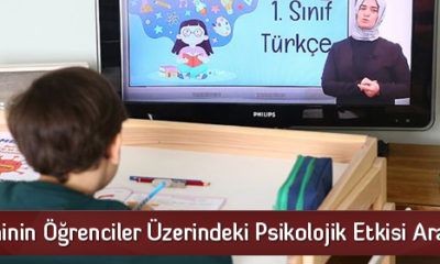Pandeminin Öğrenciler Üzerindeki Psikolojik Etkisi Araştırılıyor