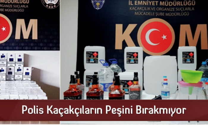 Polis Kaçakçıların Peşini Bırakmıyor