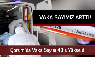 Çorum’da Vaka Sayısı 48’e Yükseldi