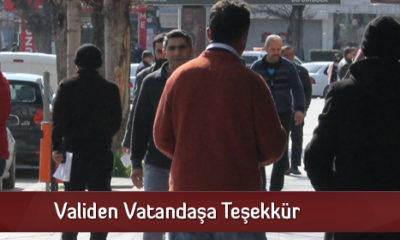 Validen Vatandaşa Teşekkür