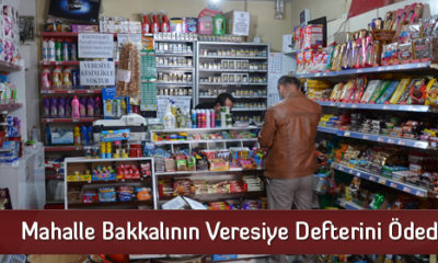 Mahalle Bakkalının Veresiye Defterini Ödedi