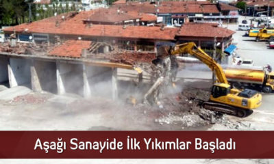 Aşağı Sanayide İlk Yıkım Başladı