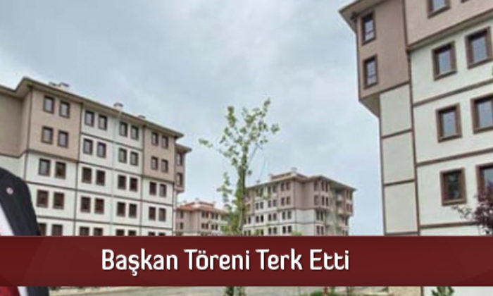 Başkan Töreni Terk Etti