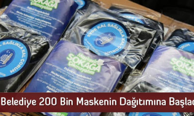 Belediye 200 Bin Maskenin Dağıtımına Başladı
