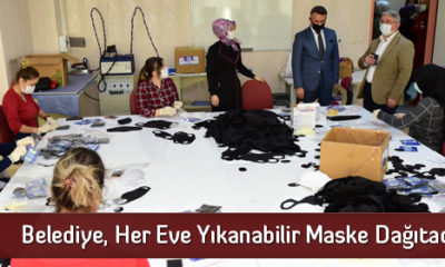 Belediye, Her Eve Yıkanabilir Maske Dağıtacak