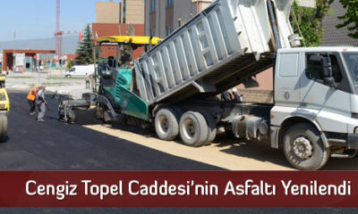 Cengiz Topel Caddesi’nin Asfaltı Yenilendi