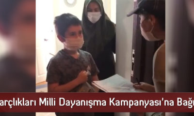 Harçlıkları Milli Dayanışma Kampanyası’na Bağışladı