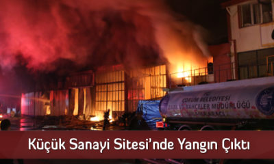 Küçük Sanayi Sitesi’nde Yangın Çıktı