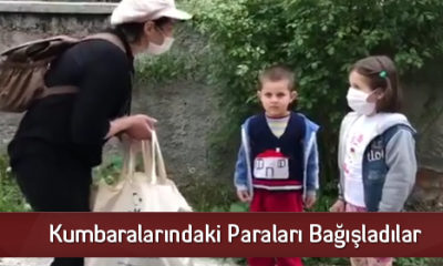 Kumbaralarındaki Paraları Bağışladılar