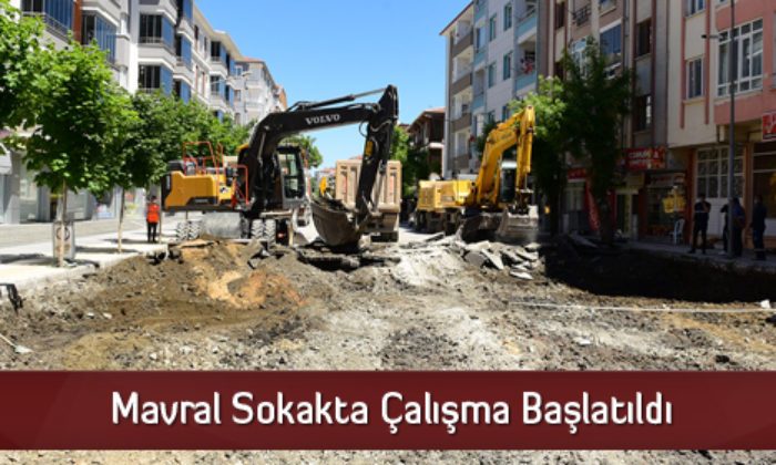 Mavral Sokakta Çalışma Başlatıldı