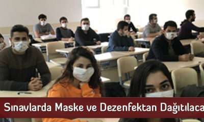 Sınavlarda Maske ve Dezenfektan Dağıtılacak