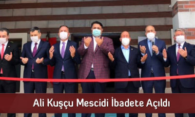 Ali Kuşçu Mescidi İbadete Açıldı